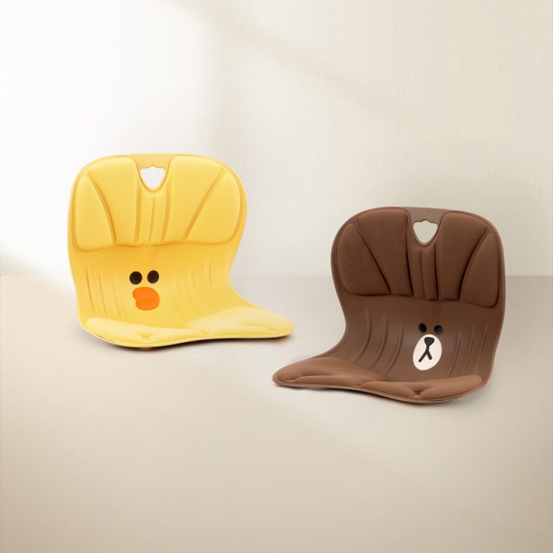 LINE FRIENDS MEETS Curble座墊BROWN限定版 - Image 4